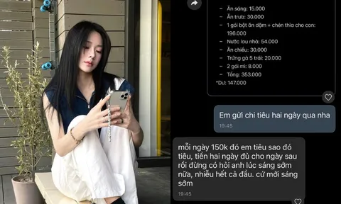 "Mỗi ngày 150k tiêu sao thì tiêu": Sự thật xót xa sau dòng tin nhắn sao kê chi tiêu
