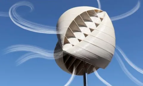 Độc đáo turbine điện gió không cánh