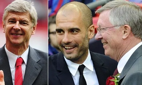 Pep Guardiola mời Sir Alex và Wenger ăn tối sau khi lập kỷ lục siêu tốc