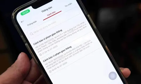 Nhiều tài xế vi phạm giao thông nhận thông báo qua VNeTraffic