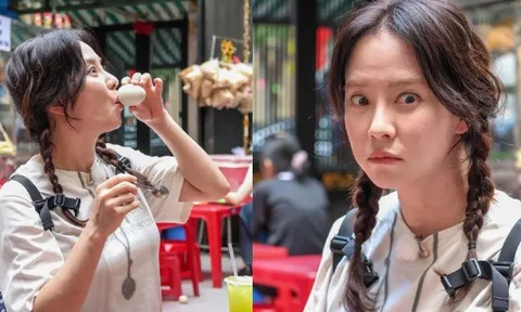 Song Ji Hyo ăn thử món kinh dị "khó nuốt" của người Việt, phản ứng sau đó mới bất ngờ