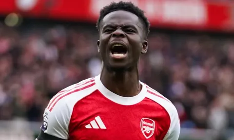 Saka của Arsenal, lọt top 10 cầu thủ đắt giá nhất thế giới