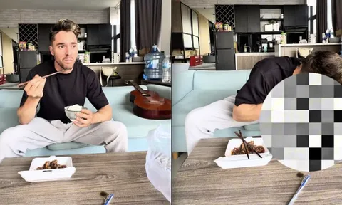 Mặt vị khách Tây "biến sắc" khi ăn thử một món Việt, dân mạng lập tức chỉ ra vấn đề