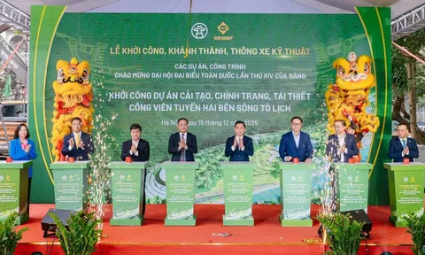 Khởi công dự án hơn 4.665 tỷ đồng góp sức "hồi sinh" sông Tô Lịch