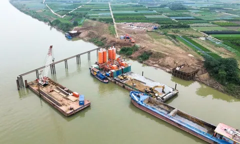 Hình hài cầu gần 12.000 tỷ đồng bắc qua sông Hồng, nối Hà Nội - Hưng Yên