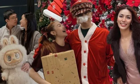 Hội hào môn "bung nóc" mùa Giáng sinh: Midu khoá môi Minh Đạt, xem biệt thự của Phạm Hương - Lan Khuê mà loá mắt