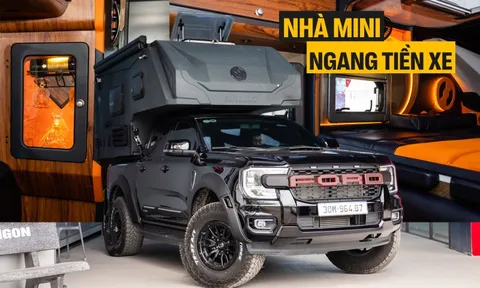 Thợ Việt làm nhà mini cho bán tải: Giá tới hơn 650 triệu đồng, có bếp, nhà vệ sinh, quầy rượu sang xịn, chủ xe tự tháo lắp được