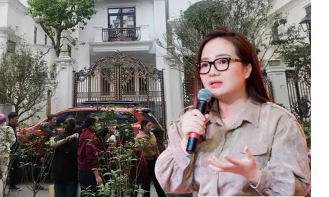 Cảnh tượng lạ trước cửa biệt thự của Hoàng Hường