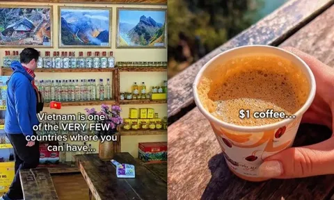 Khách Tây sững sờ khi mua cốc cà phê 26.000 đồng ở Việt Nam còn được nhận thêm 1 thứ đáng giá gấp triệu lần