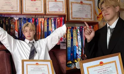 "Cực phẩm" tuyển võ Việt Nam gây bão với visual chuẩn nam thần, nhìn sang loạt bằng khen, huy chương mới thực sự "choáng"!