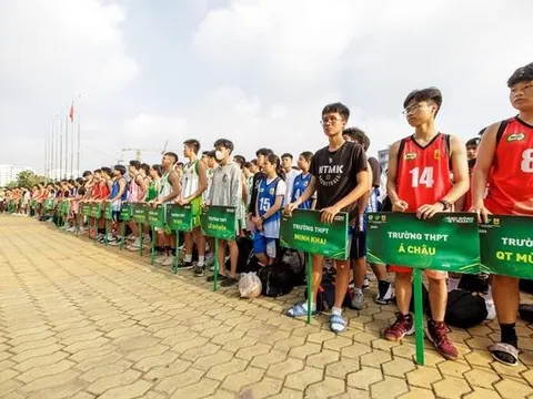 Giải Bóng rổ Festival Trường học TP.HCM: Thu hút hơn 1.500 em học sinh đến từ 22 quận, huyện tham gia tranh tài