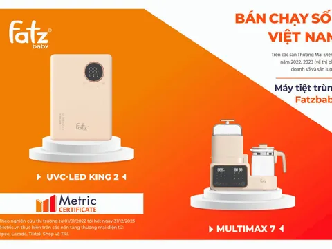 Máy tiệt trùng Fatzbaby- Thương hiệu Mẹ và Bé bán chạy số 1 sànTMĐT năm 2022- 2023