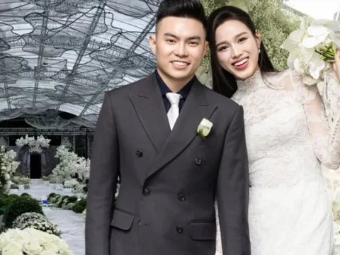 Tình trạng rạp cưới của "cậu cả" Viết Vương - Đỗ Hà ở Quảng Trị trước khi bão số 12 đổ bộ