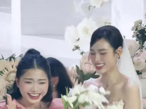 Bất ngờ thân thế cô gái bắt được hoa cưới của Đỗ Hà - Viết Vương