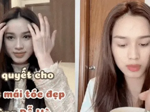 HH Đỗ Hà dưỡng tóc bằng cách này: Nghiền viên B1 trộn cùng dầu dừa để tóc nhanh dài và dày