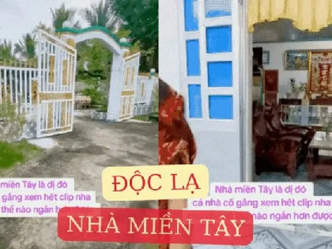 Độc lạ nhà miền Tây: Rộng như mê cung, gạch hoa mỗi phòng một kiểu, tiến vào khu bếp ai nấy đều "giật mình"