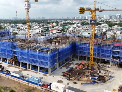 Thực tế thi công Khải Hoàn Prime: Nỗ lực về đích đúng cam kết