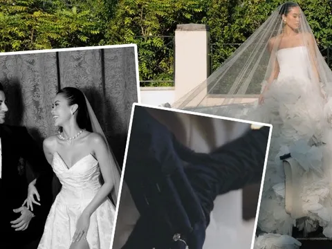 Ảnh cưới nét căng của em chồng Hà Tăng lên thẳng tạp chí châu Âu: Váy và nhẫn cưới "khủng" được hé lộ