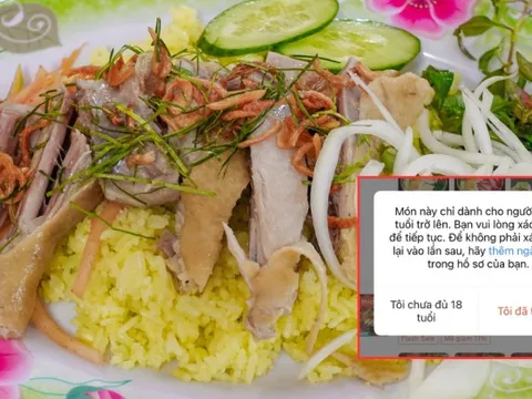Thực hư món cơm gà ở Việt Nam cấm người dưới 18 tuổi