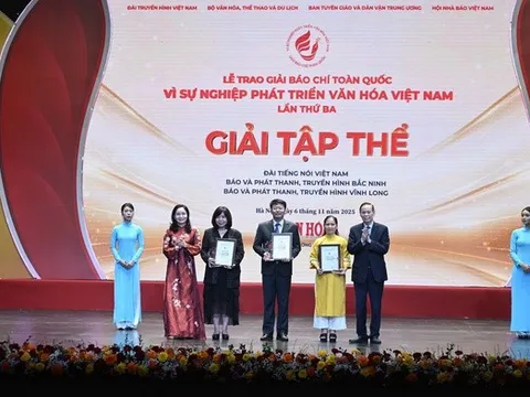 Tôn vinh những tác phẩm báo chí vì sự phát triển văn hóa Việt Nam