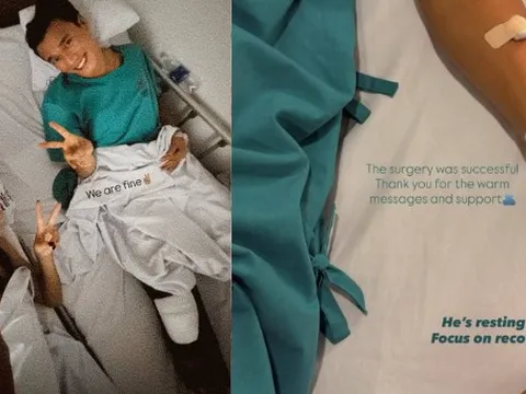 Bùi Tiến Dũng lên bàn mổ, vợ mẫu Tây túc trực chăm sóc