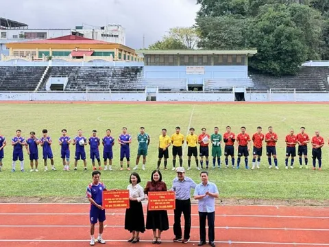 Liên đoàn Bóng đá tỉnh Lạng Sơn tổ chức giao lưu bóng đá, lan tỏa tinh thần thể thao và thiện nguyện
