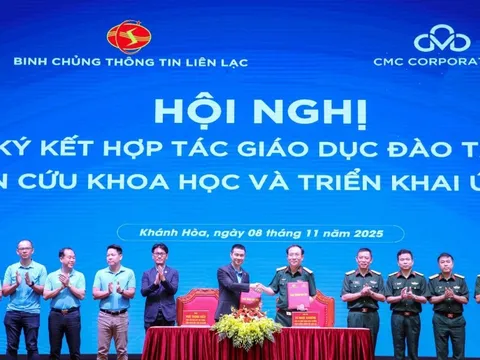 CMC và Binh chủng Thông tin liên lạc thiết lập hợp tác chiến lược với ba trụ cột: Nhân lực, R&D và Hạ tầng