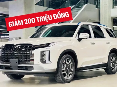 Hyundai Palisade tiếp tục ưu đãi ‘khủng’: Giảm 200 triệu tiền mặt, xuống cạnh tranh với Everest, Fortuner