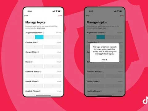 TikTok chuẩn bị cho phép người dùng giảm bớt nội dung AI trên feed