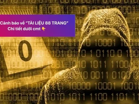 Công an cảnh báo khẩn về "tài liệu 88 trang"