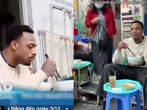 Khách Tây lên thời sự chỉ vì ngồi vỉa hè “đá” bát bánh đa cua