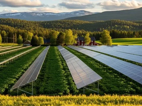 Nhà máy điện mặt trời nông nghiệp 46 MW: Bước ngoặt quan trọng cho quốc gia Bắc Âu