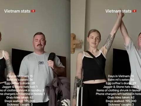 15 ngày ở Việt Nam, 2 khách Tây gây choáng với số bánh mì và cà phê trứng "ăn dữ dội" không tưởng