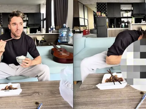 Mặt vị khách Tây "biến sắc" khi ăn thử một món Việt, dân mạng lập tức chỉ ra vấn đề