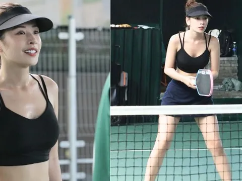 Có mấy tấm ảnh Chi Pu trong style sexy chơi pickleball thôi mà netizen ngắm mãi không rời: Visual bùng nổ, body nét từng centimet!