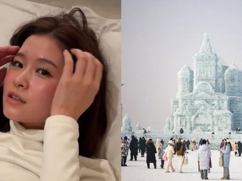 Hot girl Việt cảnh báo khách du lịch Cáp Nhĩ Tân, ra đường bị bỏng đỏ bừng mặt