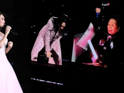 Mỹ Tâm quỳ trước 40.000 người để cảm ơn 2 người quan trọng