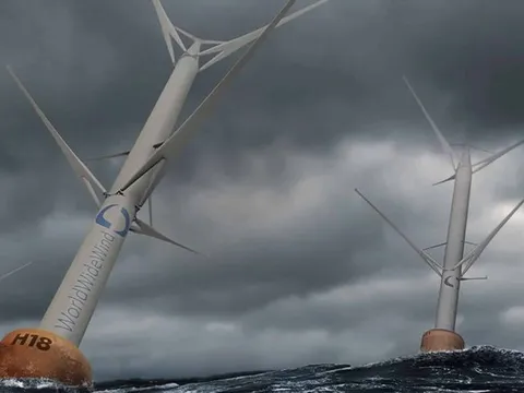 Độc đáo turbine điện gió được “trồng” lộn ngược