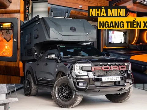 Thợ Việt làm nhà mini cho bán tải: Giá tới hơn 650 triệu đồng, có bếp, nhà vệ sinh, quầy rượu sang xịn, chủ xe tự tháo lắp được