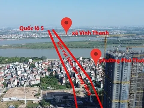 Toàn cảnh khu vực sẽ xây hầm qua sông Hồng gần 22 nghìn tỷ đồng