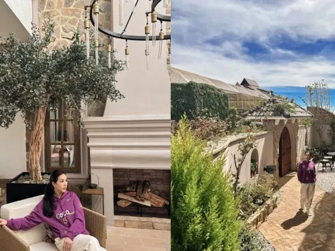 Dinh thự lộng lẫy như lâu đài của "Hoa hậu thơm nhất Việt Nam"