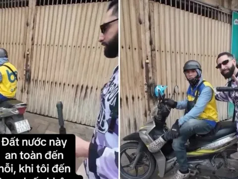 Khách Tây làm hành động lạ sau lưng tài xế, sững sờ khẳng định Việt Nam quá an toàn