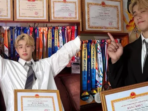 "Cực phẩm" tuyển võ Việt Nam gây bão với visual chuẩn nam thần, nhìn sang loạt bằng khen, huy chương mới thực sự "choáng"!