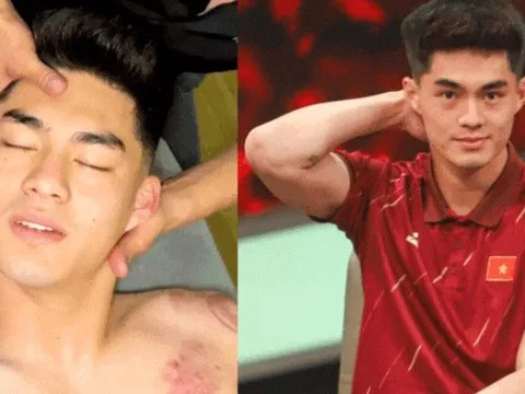 Thủ môn hotboy U23 Việt Nam Trần Trung Kiên được gợi ý đi thi Nam vương, lúc đau đớn visual vẫn điển trai tuyệt đối!