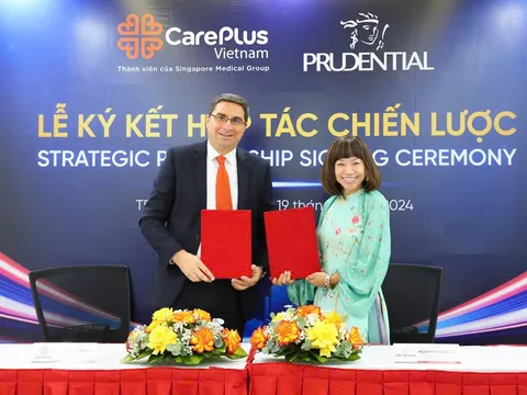 Prudential và Careplus ký kết hợp tác chiến lược, cung cấp dịch vụ chăm sóc sức khỏe và tầm soát cho khách hàng