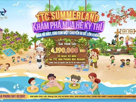TTC Van Phong Bay Resort ra mắt chương trình TTC Summerland – khám phá mùa hè kỳ thú